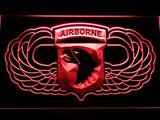 101st Airborne Division (2) LED Neon Sign Electrical - Red - TheLedHeroes