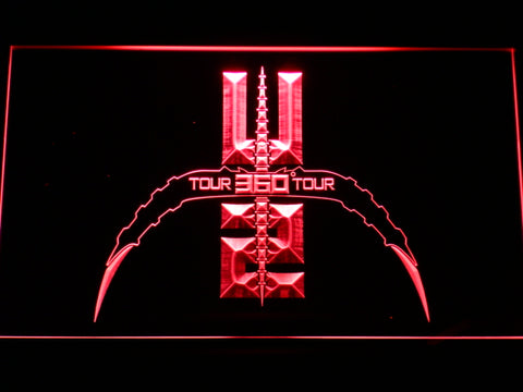 FREE U2 Band 360 Tour LED Sign - Red - TheLedHeroes