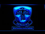 501st Parachute Infantry Regiment LED Neon Sign Electrical - Blue - TheLedHeroes