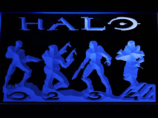 Halo 2 LED Neon Sign USB - Blue - TheLedHeroes