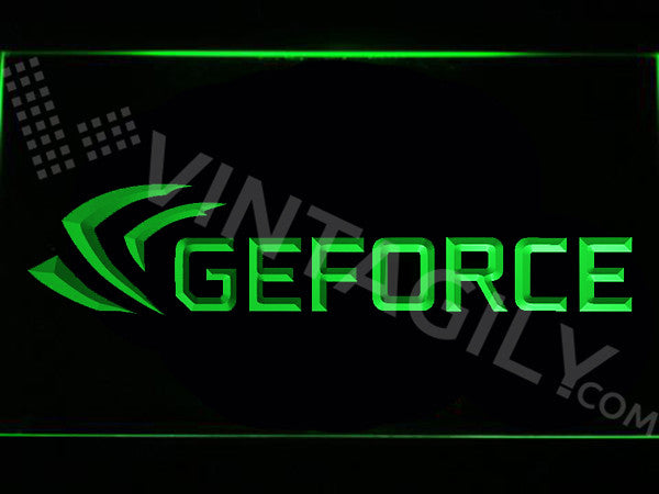 Ge Force LED Sign - Green - TheLedHeroes