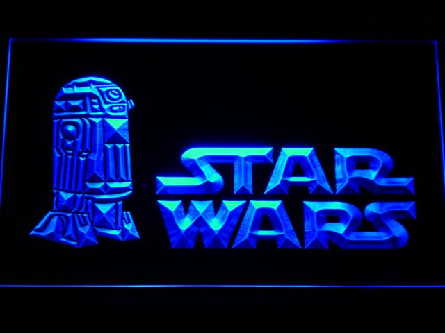 Star Wars R2-D2 (3) LED Neon Sign Electrical - Blue - TheLedHeroes
