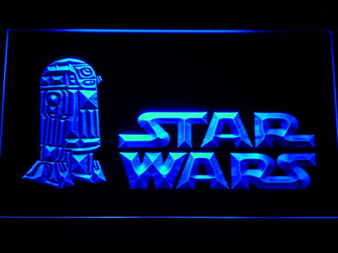 Star Wars R2-D2 (3) LED Neon Sign Electrical - Blue - TheLedHeroes