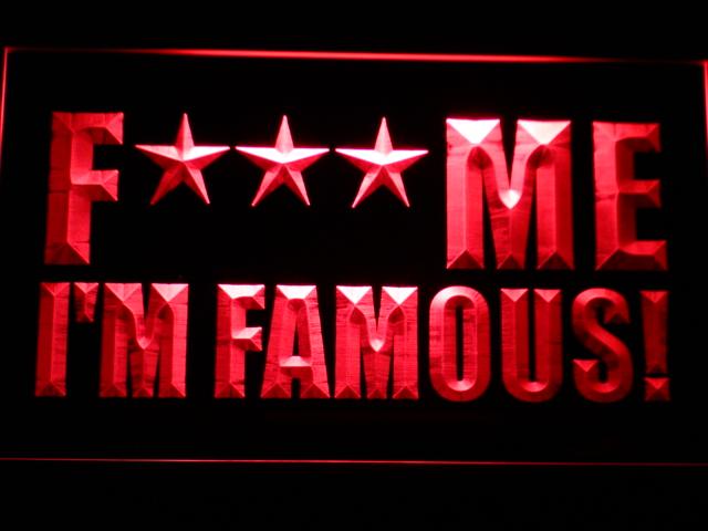 David Guetta Fuck Me I'm Famous LED Neon Sign USB - Red - TheLedHeroes