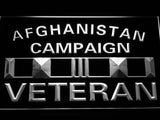 FREE Afghanistan Campaign Veteran LED Sign - White - TheLedHeroes