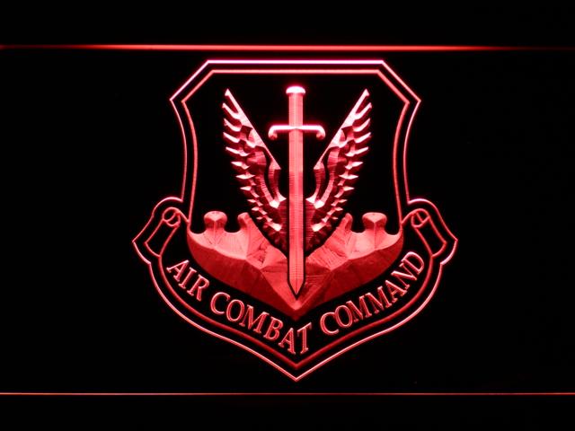 Air Combat Command LED Neon Sign Electrical - Red - TheLedHeroes