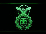 United States Department of the Air Force LED Neon Sign USB - Green - TheLedHeroes