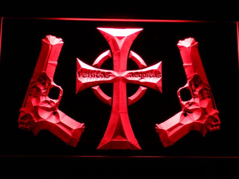 The Boondock Saints Veritas Aequitas LED Neon Sign Electrical - Red - TheLedHeroes
