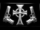 The Boondock Saints Veritas Aequitas LED Neon Sign USB - White - TheLedHeroes