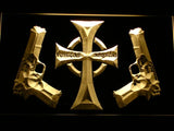 The Boondock Saints Veritas Aequitas LED Neon Sign USB - Yellow - TheLedHeroes