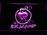 Rise Against LED Neon Sign USB - Purple - TheLedHeroes