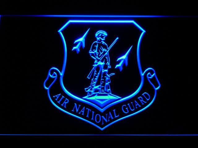 Air National Guard LED Neon Sign USB - Blue - TheLedHeroes