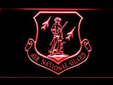 Air National Guard LED Neon Sign USB - Red - TheLedHeroes