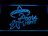 Coors Light Sombrero LED Neon Sign USB - Blue - TheLedHeroes