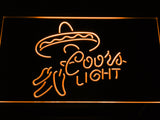 FREE Coors Light Sombrero LED Sign - Orange - TheLedHeroes