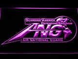 ANG Air National Guard LED Neon Sign USB - Purple - TheLedHeroes