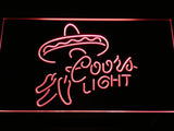 FREE Coors Light Sombrero LED Sign - Red - TheLedHeroes