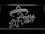 Coors Light Sombrero LED Neon Sign Electrical - White - TheLedHeroes
