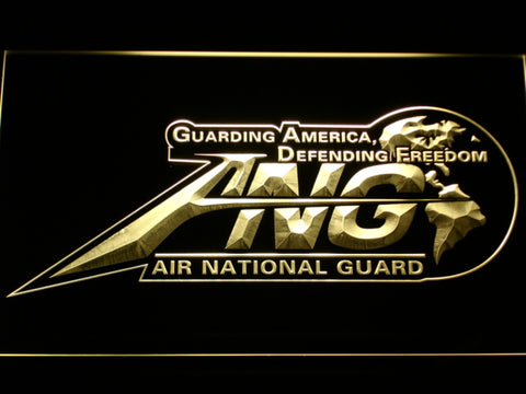 FREE ANG Air National Guard LED Sign - Yellow - TheLedHeroes