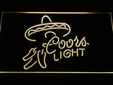 FREE Coors Light Sombrero LED Sign - Yellow - TheLedHeroes