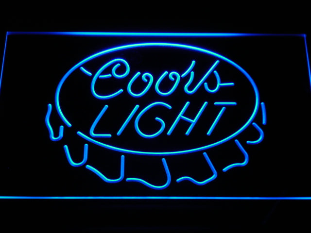 FREE Coors Light Cap LED Sign - Blue - TheLedHeroes