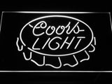 Coors Light Cap LED Neon Sign Electrical - White - TheLedHeroes