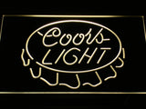 FREE Coors Light Cap LED Sign - Yellow - TheLedHeroes