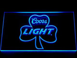 Coors Light Shamrock LED Neon Sign Electrical - Blue - TheLedHeroes