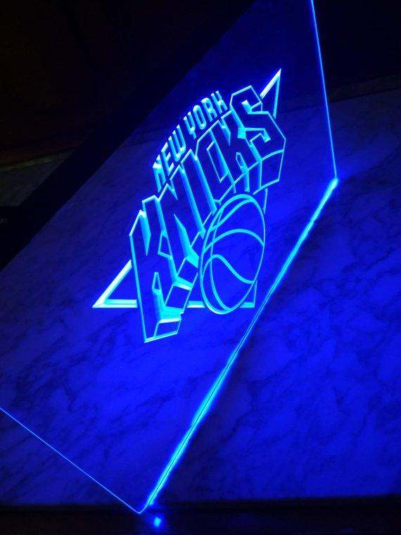 New York Knicks LED Neon Sign USB - Blue - TheLedHeroes