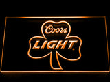 FREE Coors Light Shamrock LED Sign - Orange - TheLedHeroes
