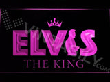 Elvis The King LED Neon Sign Electrical - Purple - TheLedHeroes