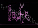 Minecraft 2 LED Neon Sign USB - Purple - TheLedHeroes