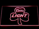FREE Coors Light Shamrock LED Sign - Red - TheLedHeroes
