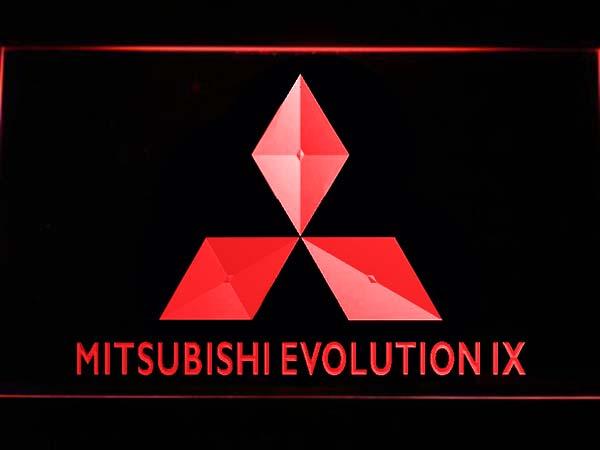 Mitsubishi Evolution IX LED Neon Sign USB - Red - TheLedHeroes