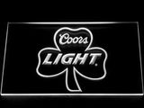 Coors Light Shamrock LED Neon Sign Electrical - White - TheLedHeroes