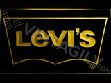 Levi's LED Sign - Yellow - TheLedHeroes