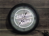 Cocktails & Dreams LED Wall Clock -  - TheLedHeroes