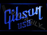 Gibson USA LED Neon Sign USB - Blue - TheLedHeroes