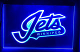 Winnipeg Jets (4) LED Neon Sign Electrical - Blue - TheLedHeroes