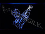 Coca Cola Bottle LED Neon Sign USB - Blue - TheLedHeroes