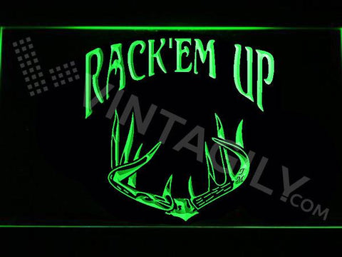 Rack'em Up LED Neon Sign Electrical - Green - TheLedHeroes