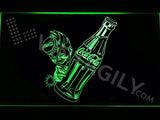 Coca Cola Bottle LED Neon Sign Electrical - Green - TheLedHeroes