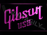 Gibson USA LED Sign - Purple - TheLedHeroes