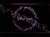 The Lord Of The Rings LED Neon Sign Electrical - Purple - TheLedHeroes