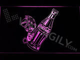 Coca Cola Bottle LED Sign - Purple - TheLedHeroes
