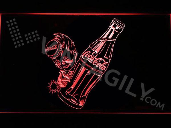 Coca Cola Bottle LED Neon Sign USB - Red - TheLedHeroes