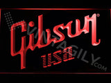 FREE Gibson USA LED Sign - Red - TheLedHeroes