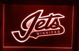 Winnipeg Jets (4) LED Neon Sign USB - Red - TheLedHeroes