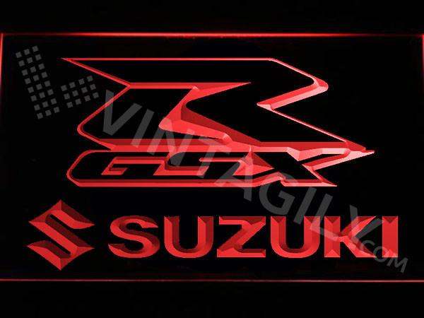 Suzuki GSX-R LED Neon Sign Electrical 2 - Red - TheLedHeroes