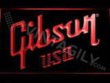 Gibson USA LED Neon Sign USB - Red - TheLedHeroes